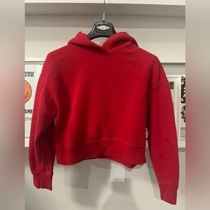 ZARA CROPPED PULLOVER HOODIE
